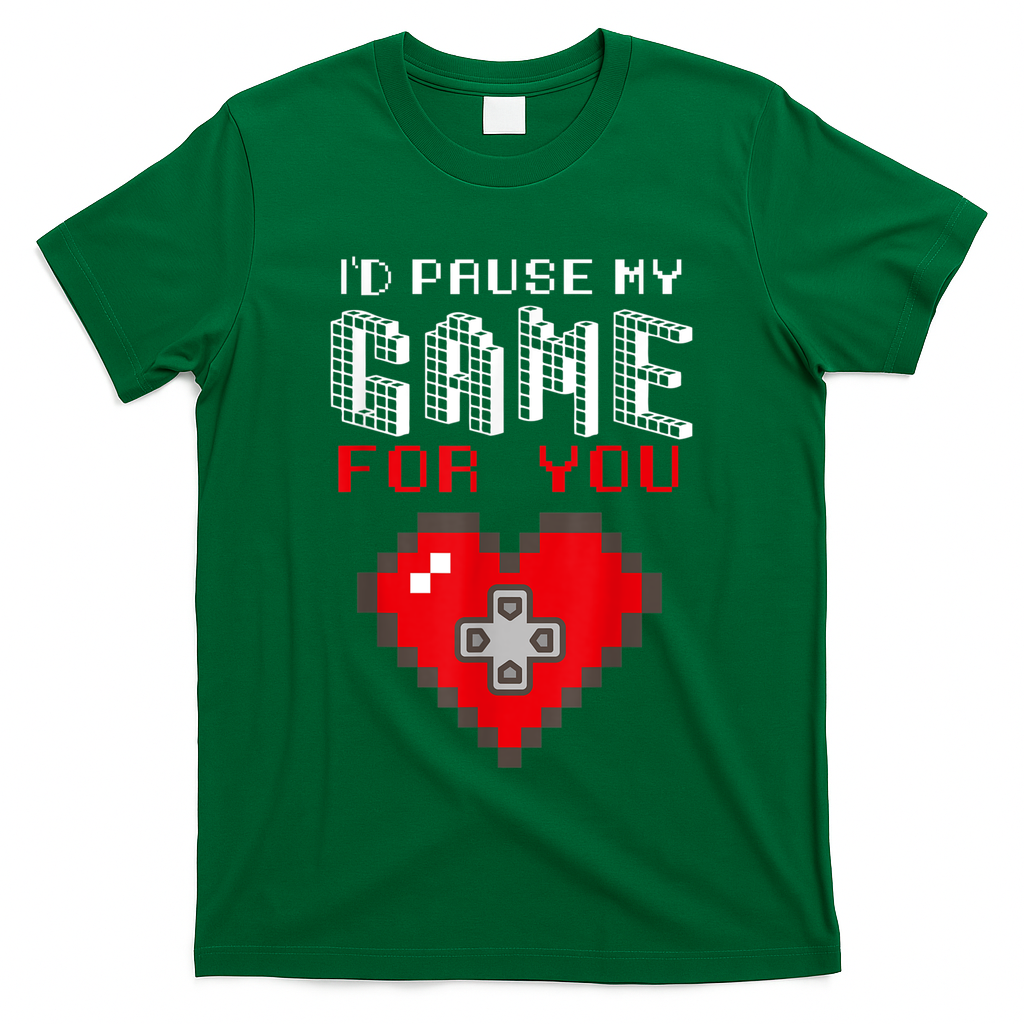 Video Game Gaming Valentines Day Gamer Gift For Boys Men T-Shirt