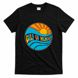 Vintage Gulf of Mexico Retro Sun Emblem T-Shirt - Black