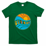 Vintage Gulf of Mexico Retro Sun Emblem T-Shirt - Green