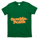 Vintage Georgia Peach 70s Summer T-Shirt - Green