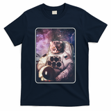 Vintage Galaxy Space Astronaut Cat T-Shirt
