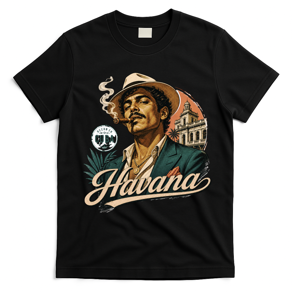 Vintage Havana Classic Cuban Culture Vibes T-Shirt - Black