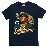 Vintage Havana Classic Cuban Culture Vibes T-Shirt - Navy Blue