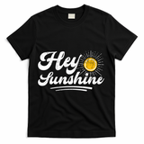 Vintage Hey Sunshine Beach Vacation Summer T-Shirt - Black