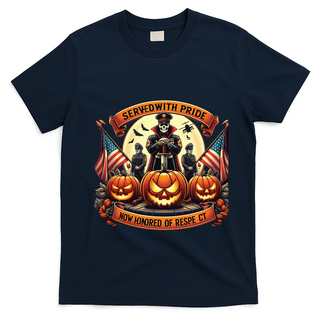 Veterans Halloween T-Shirt - Navy Blue