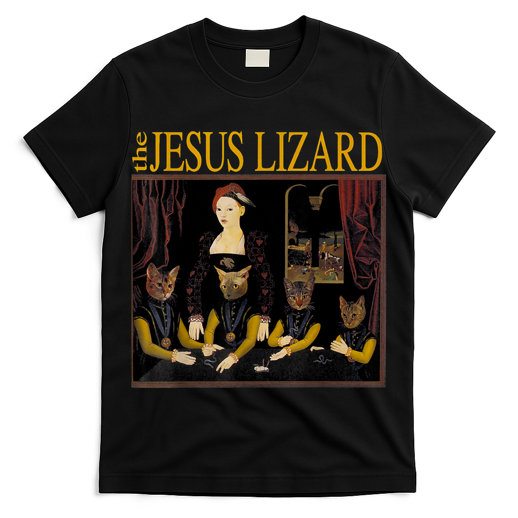 Vintage Jesus Cats Lizard Shirt Retro Limited Edition T-Shirt