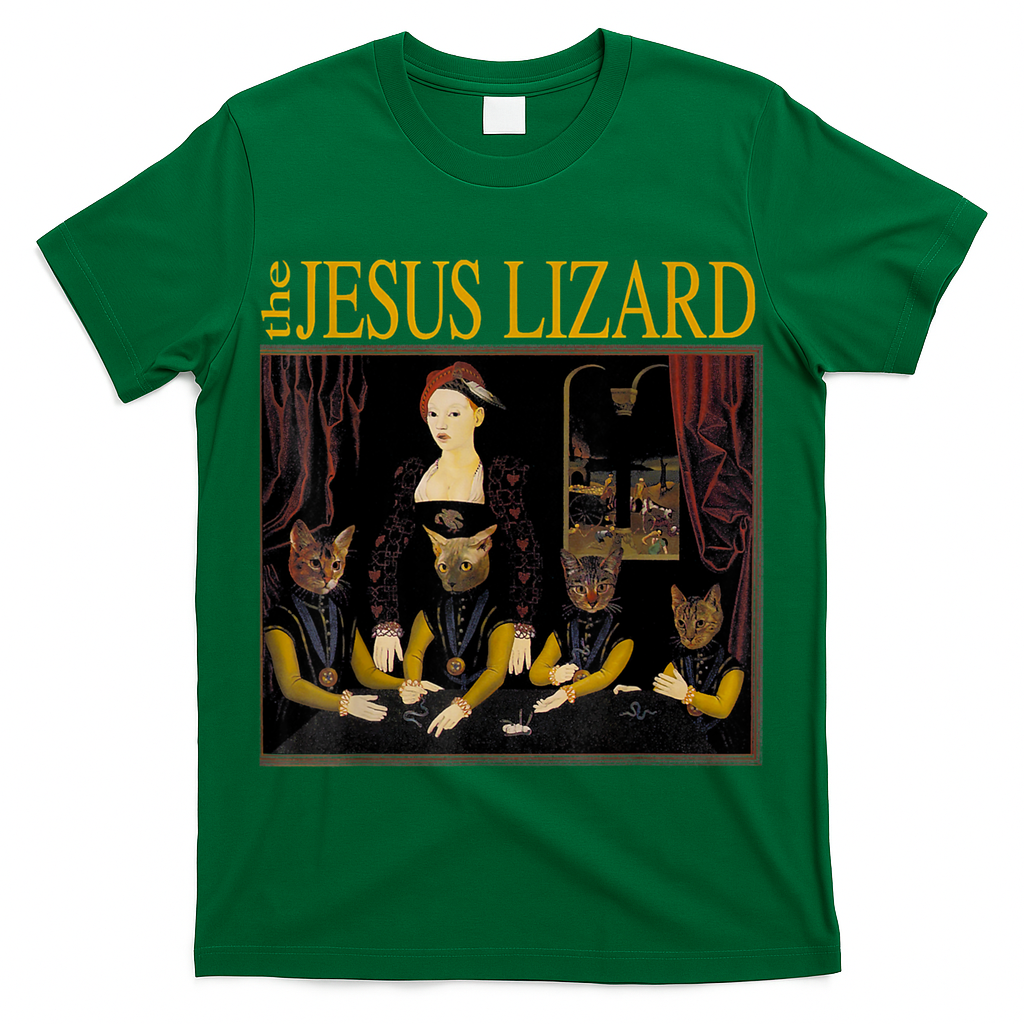 Vintage Jesus Cats Lizard Shirt Retro Limited Edition T-Shirt