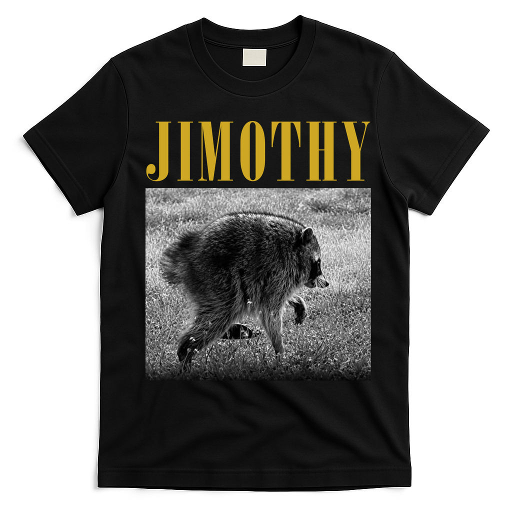 Vintage Jimothy Raccoon T-Shirt - Black