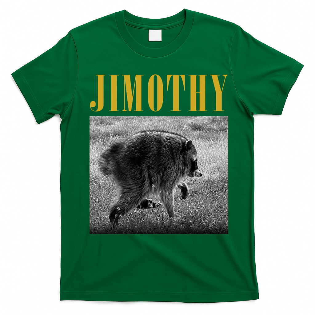 Vintage Jimothy Raccoon T-Shirt - Irish Green