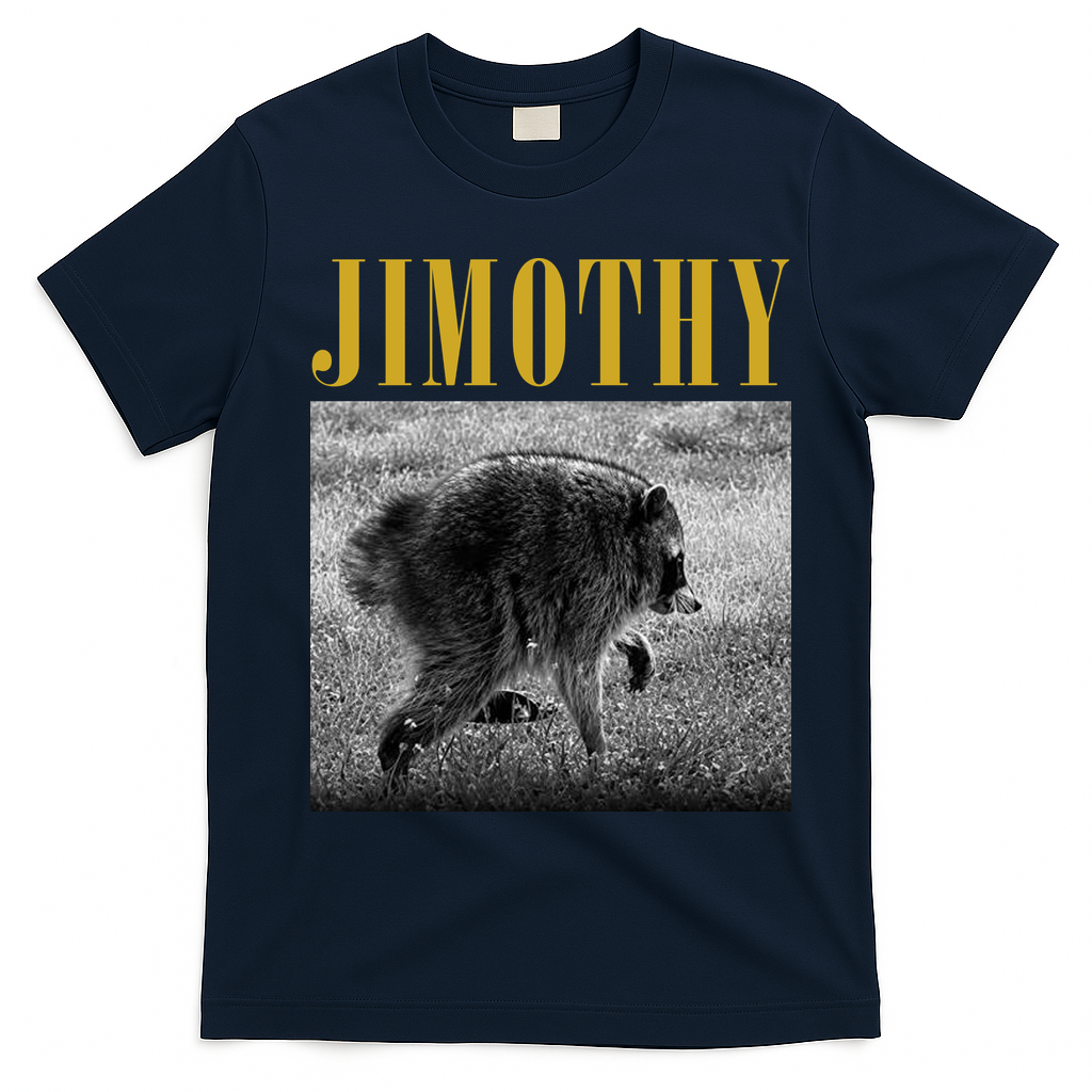 Vintage Jimothy Raccoon T-Shirt - Navy Blue