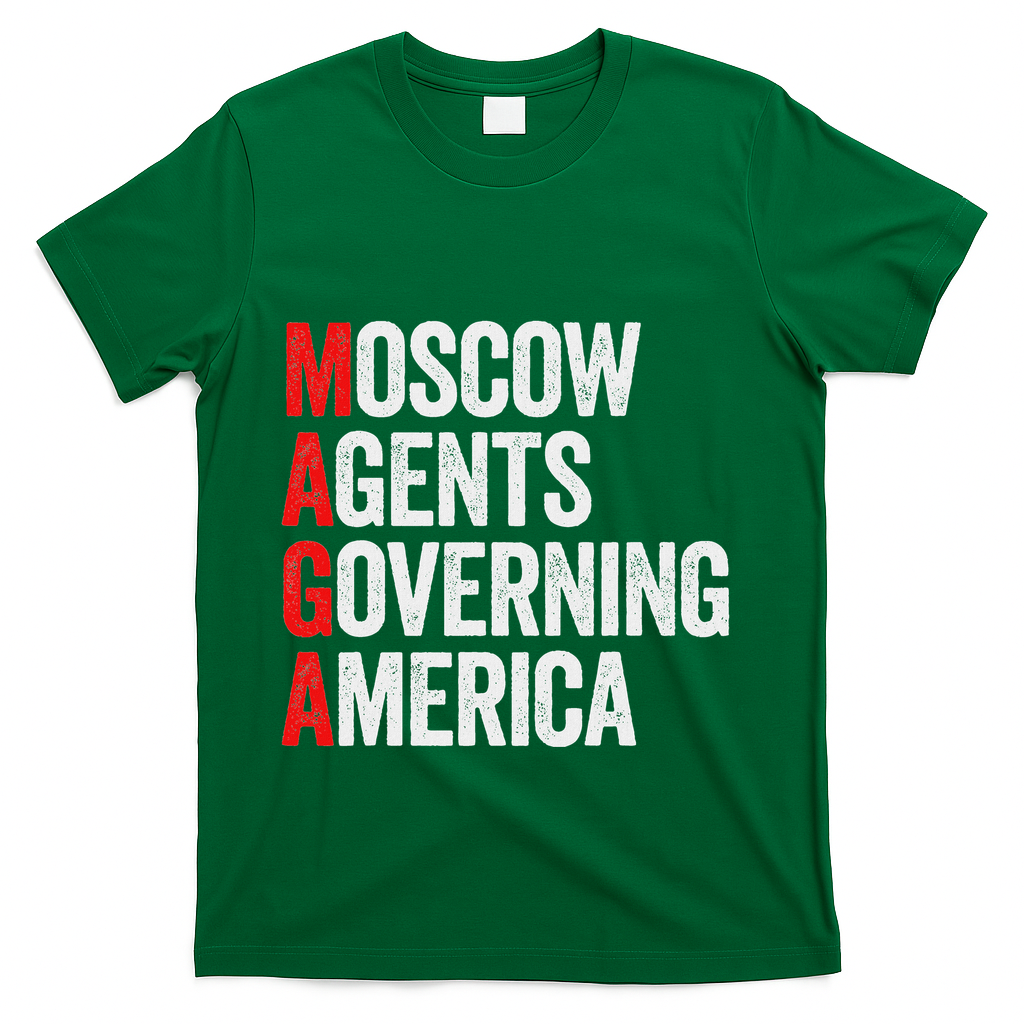 Vintage Moscow Agents Governing America Anti Trump Women T-Shirt - Green