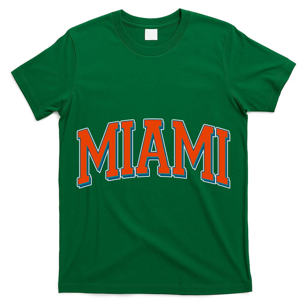 Varsity Miami Football Orange Version T-Shirt