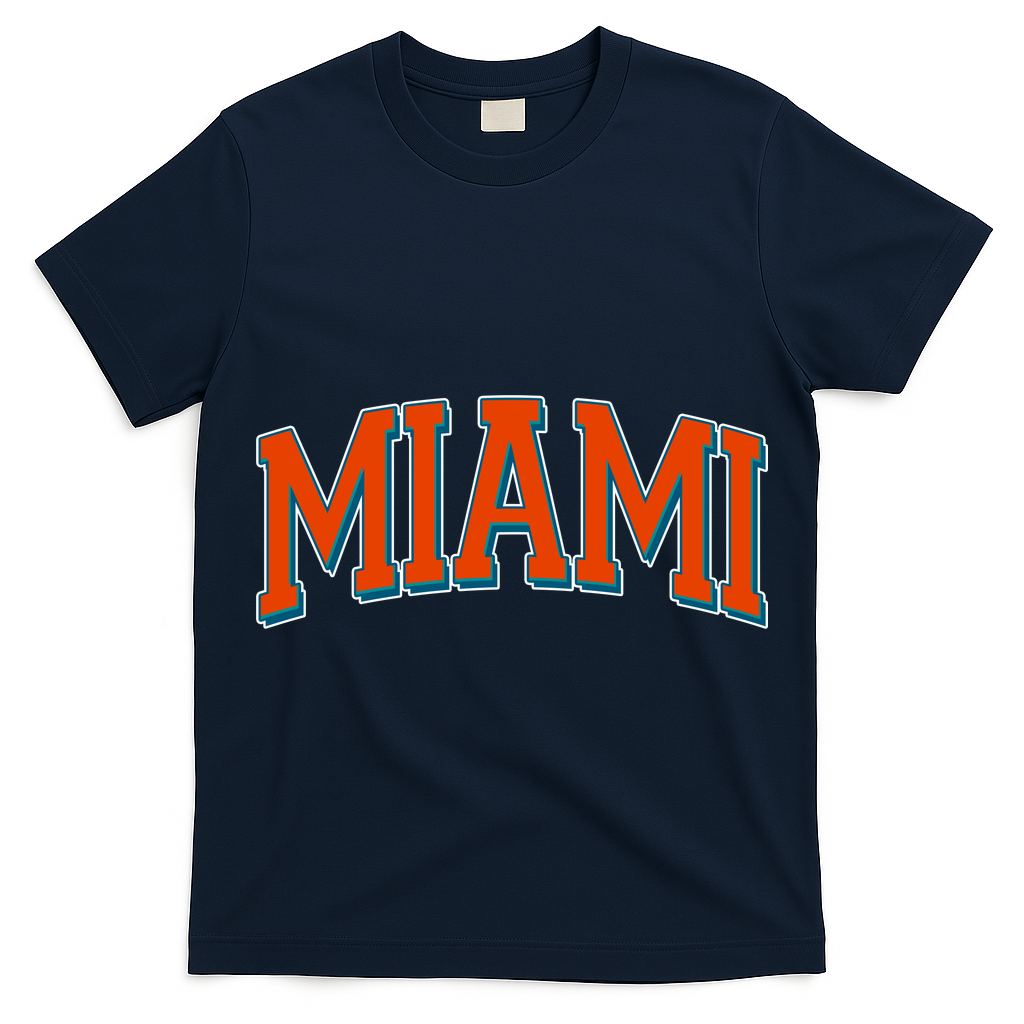 Varsity Miami Football Orange Version T-Shirt