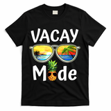 Vacay Mode Family Vacation Summer Sunglasses Beach Pineapple T-Shirt - Black
