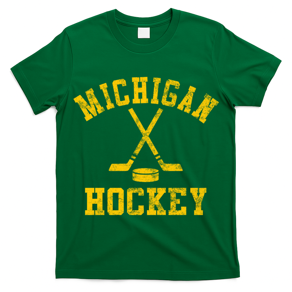 Vintage Michigan Hockey Gift T-Shirt