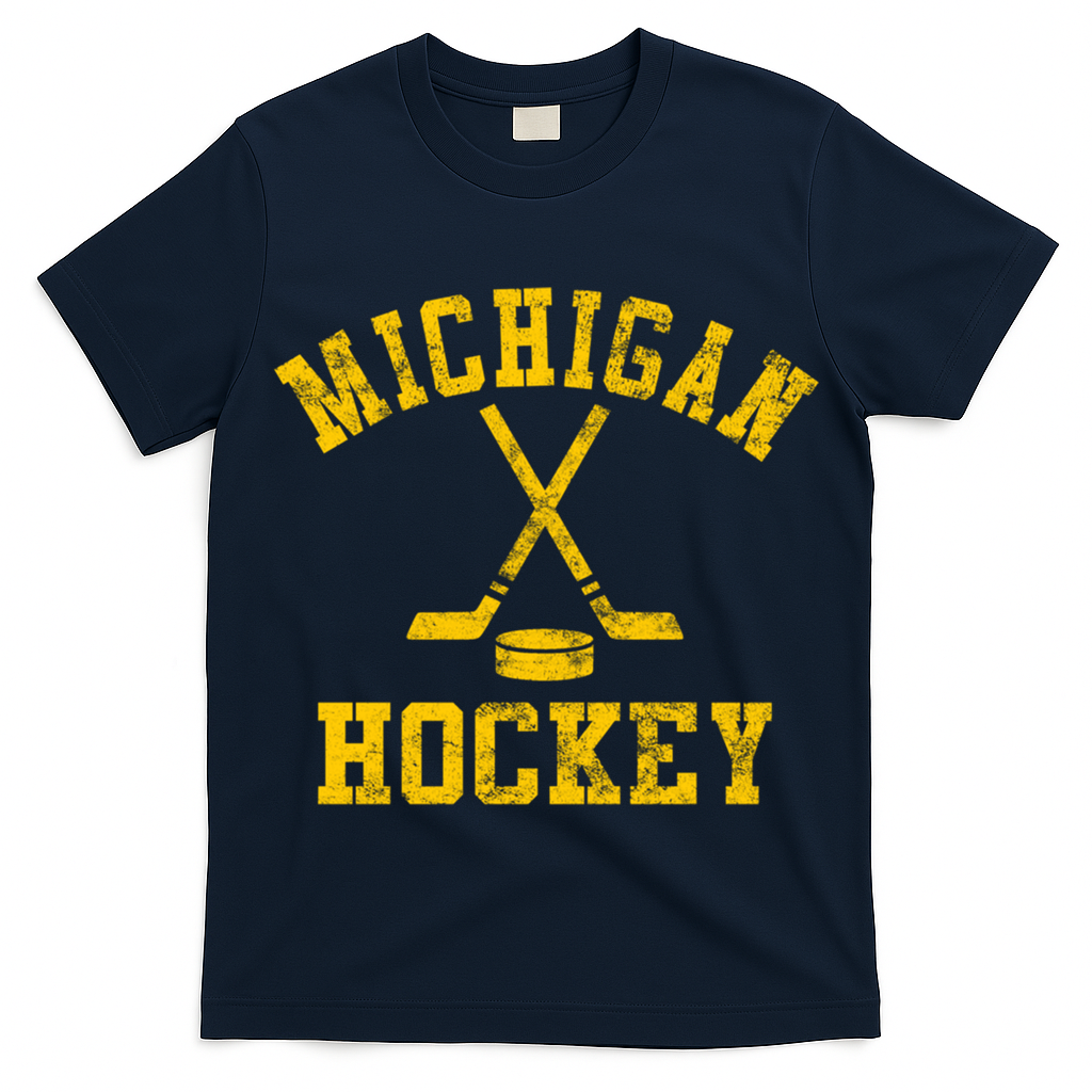 Vintage Michigan Hockey Gift T-Shirt