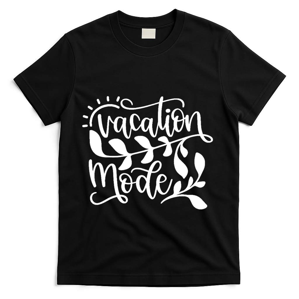 Vacation Mode Summer Break T-Shirt - Black