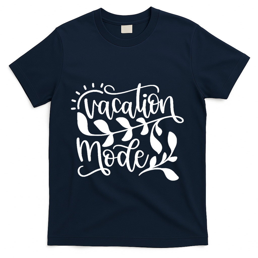 Vacation Mode Summer Break T-Shirt - Navy