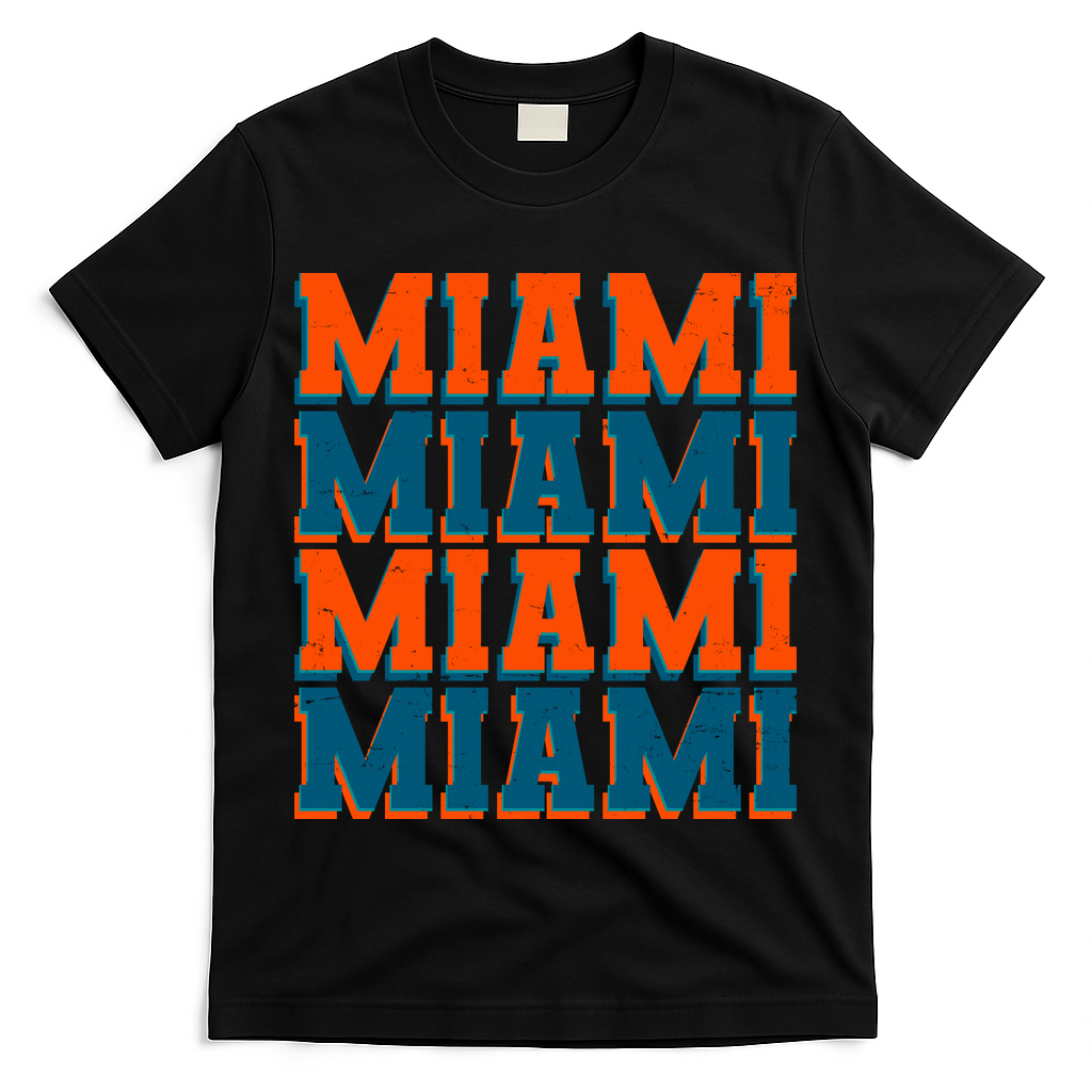 Varsity Miami Sports Football T-Shirt