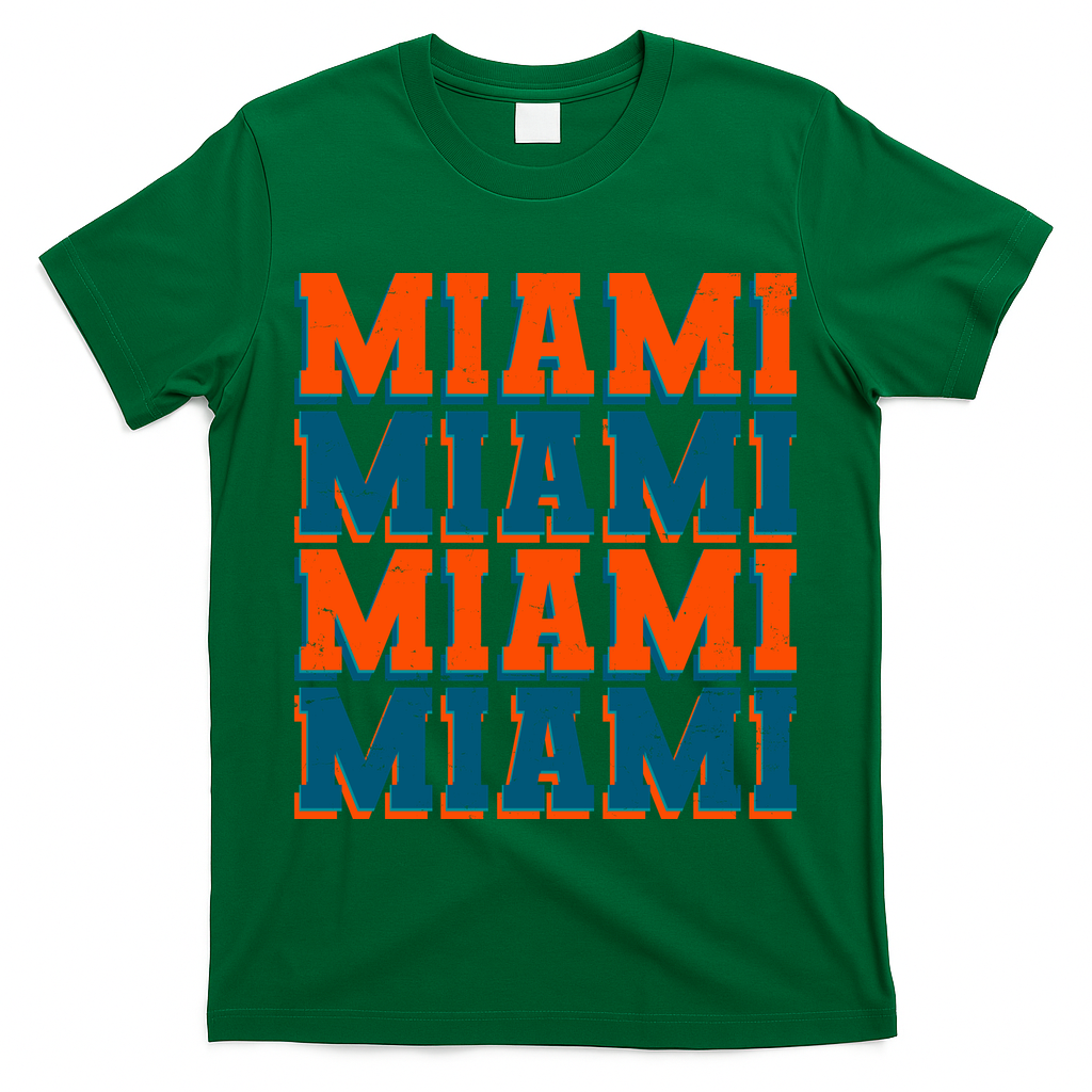 Varsity Miami Sports Football T-Shirt