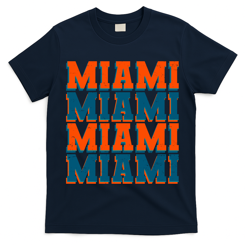 Varsity Miami Sports Football T-Shirt