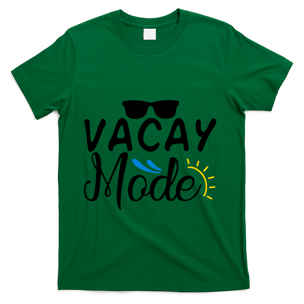 Vacay Mode Summer Vacation T-Shirt - Green