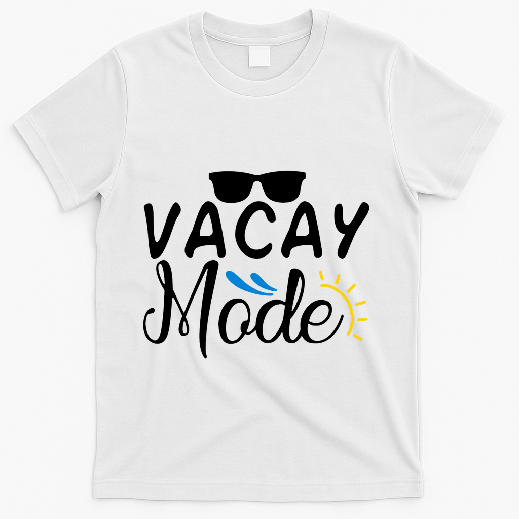 Vacay Mode Summer Vacation T-Shirt - White