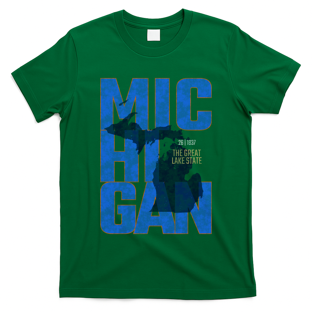 Vintage Michigan The Great Lake State T-Shirt