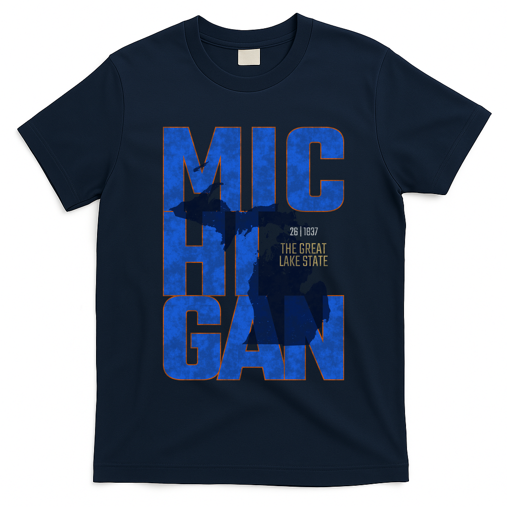 Vintage Michigan The Great Lake State T-Shirt