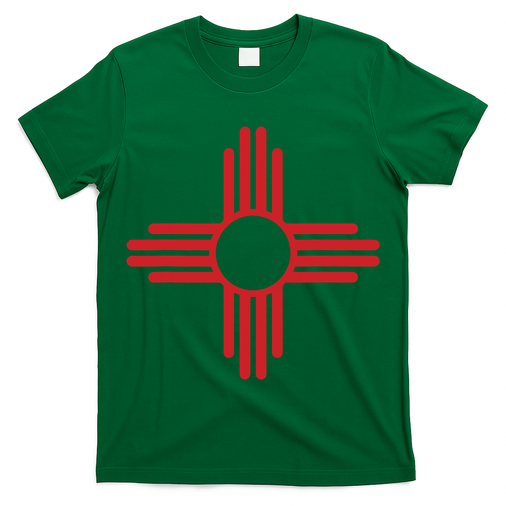 Vintage New Mexico Flag Zia Sun Retro Distressed T-Shirt