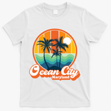 Vintage Ocean City Maryland Summer Vacation Beach Souvenirs T-Shirt - White