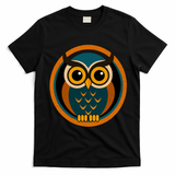 Vintage Owl Naturu Retro Wilderness T-Shirt - Black