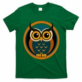 Vintage Owl Naturu Retro Wilderness T-Shirt - Irish Green