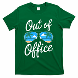 Vacation Out Office Beach Summer Tropical Travel  T-Shirt - Green