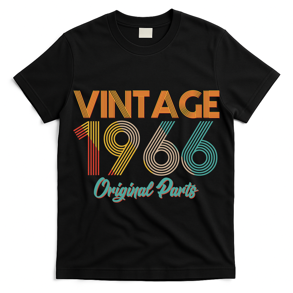 Vintage Original Parts Birthday 1966 60th Birthday T-Shirt