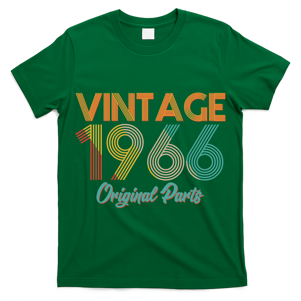 Vintage Original Parts Birthday 1966 60th Birthday T-Shirt