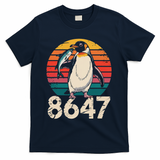 Vintage Penguin 86 47 Protest - 8647 Penguin Anti Trump T-Shirt - Navy