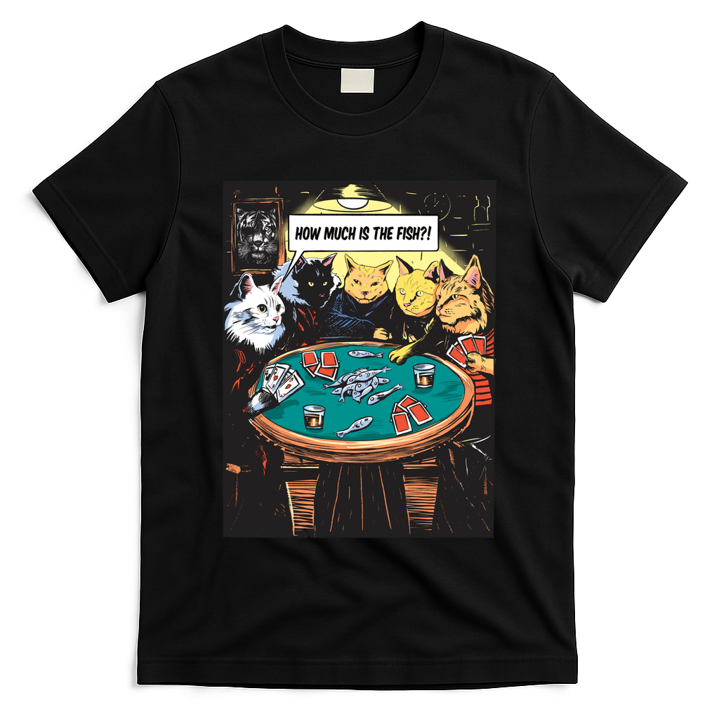 Vintage Poker Cats T-Shirt