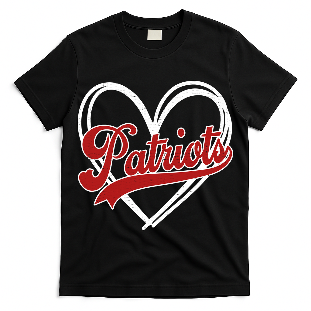 Vintage Patriots Fan School Spirit T-Shirt