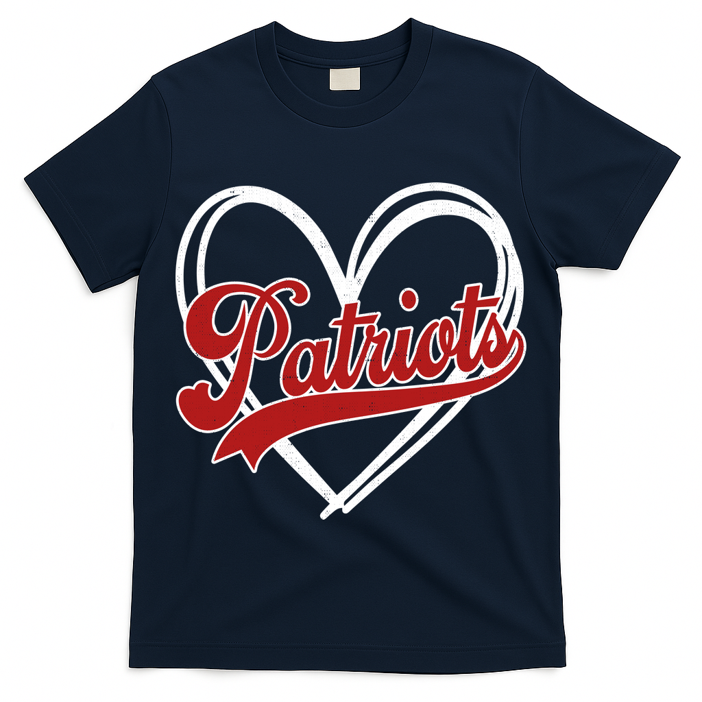 Vintage Patriots Fan School Spirit T-Shirt