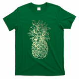 Vintage Pineapple Summer Vacation Graphic T-Shirt - Green
