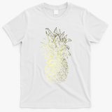 Vintage Pineapple Summer Vacation Graphic T-Shirt - White
