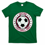 Vintage Qatar Football 1960 Soccer Emblem T-Shirt - Irish Green