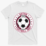 Vintage Qatar Football 1960 Soccer Emblem T-Shirt - White