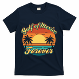 Vintage Retro Gulf Of Mexico Forever T-Shirt - Navy