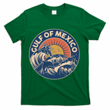 Vintage Retro Gulf of Mexico Emblem T-Shirt - Green