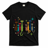 Vintage Retro Midcentury Modern Look Cats 50s 60s Style T-Shirt