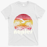 Vintage Retro Naples Fl Florida 70S 80S Style Great Gift T-Shirt - White
