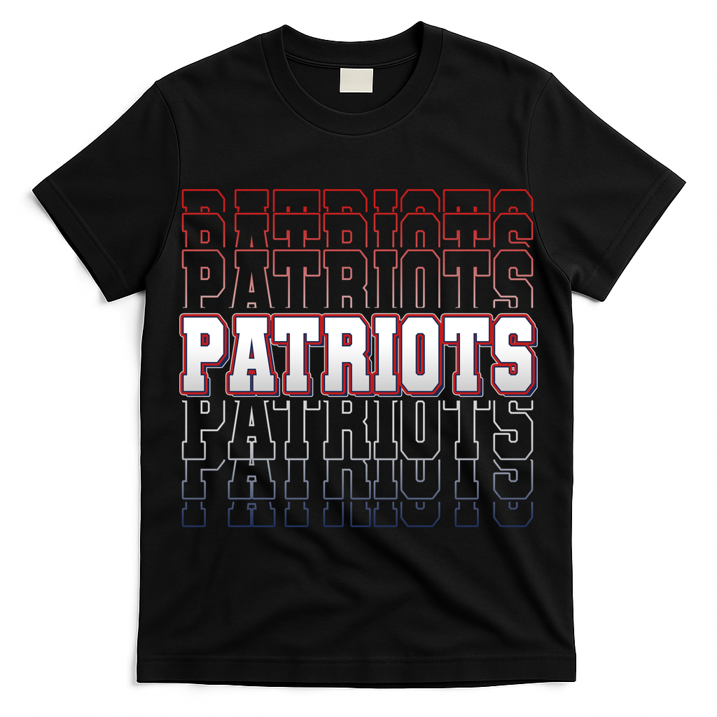 Vintage Retro Patriots Football  T-Shirt