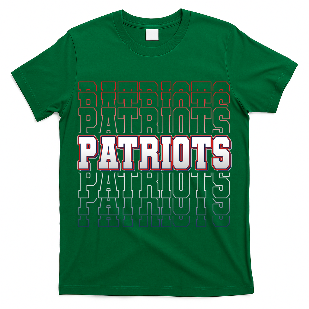 Vintage Retro Patriots Football  T-Shirt